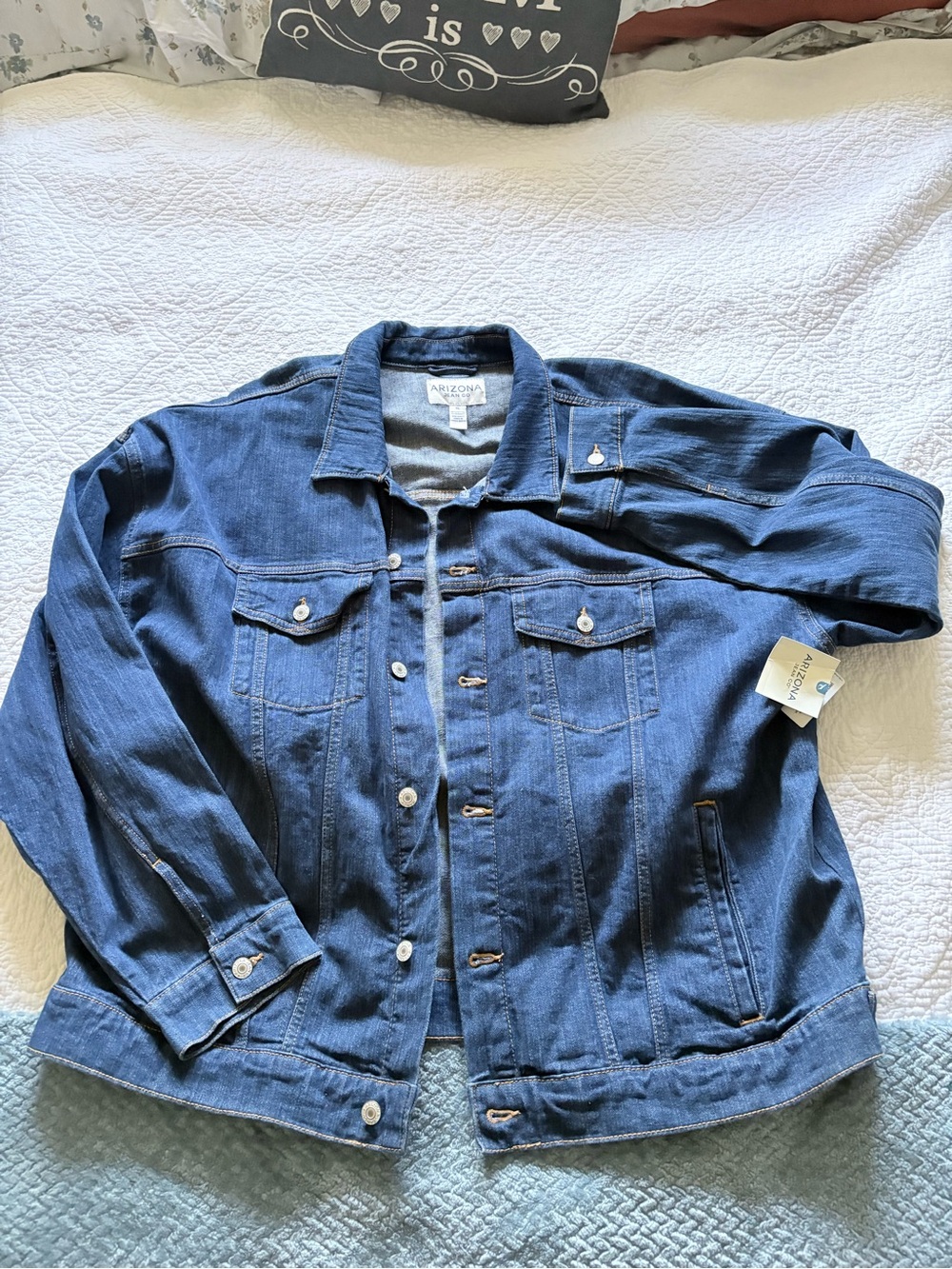 Arizona Jean Company Dark Blue Denim Jacket - Men NWT